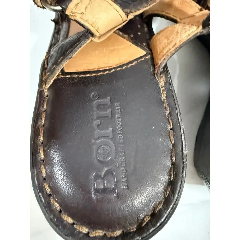 Born leather wedge